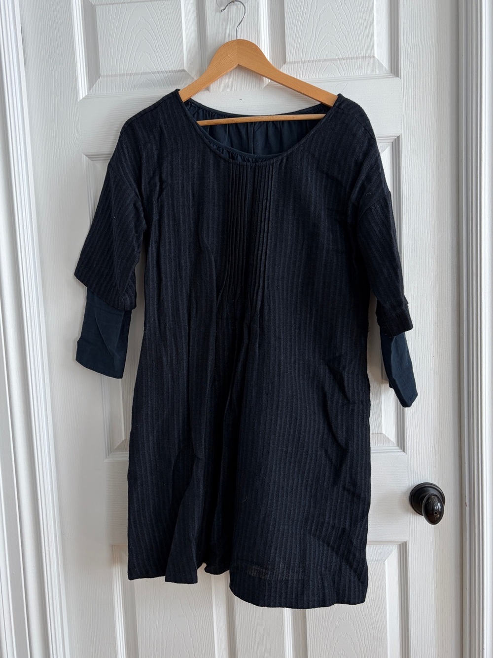 Japanese Designer Navy Layered Dress